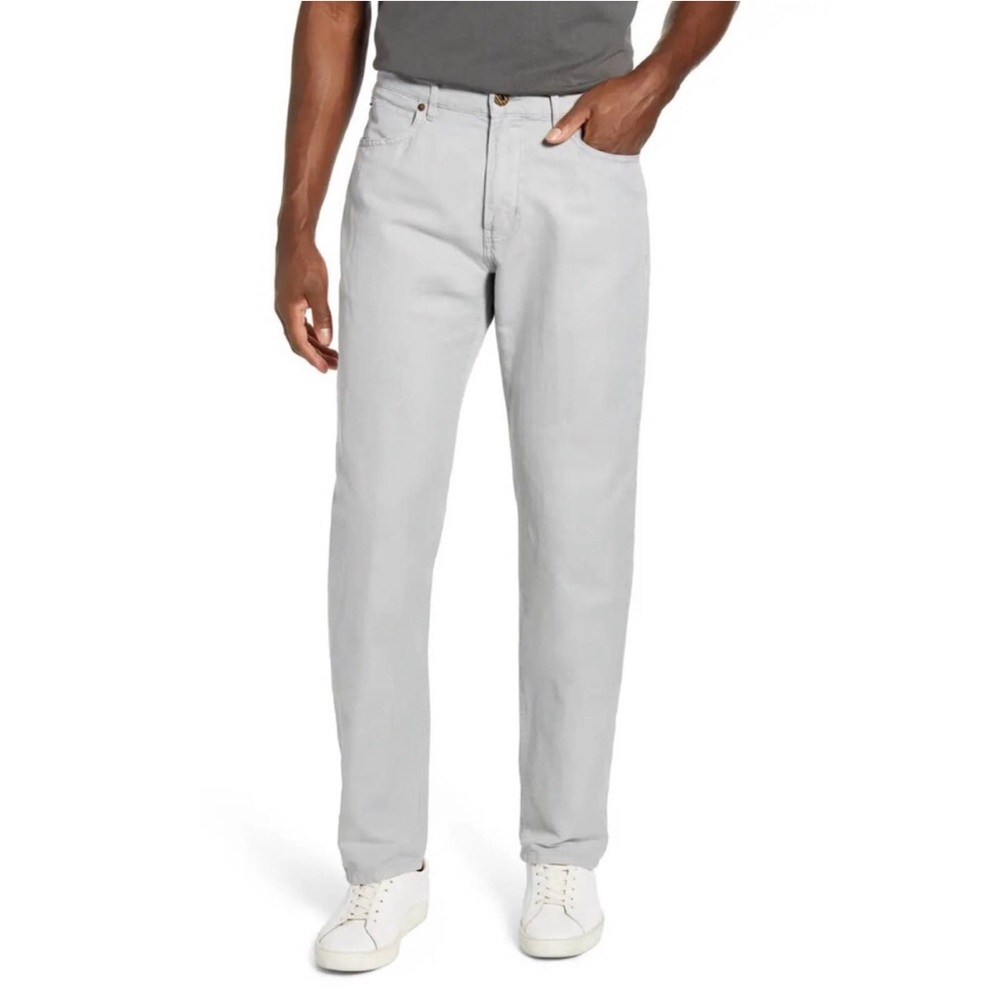 Billy Reid Slim Fit Gray Pants Cotton Linen 31